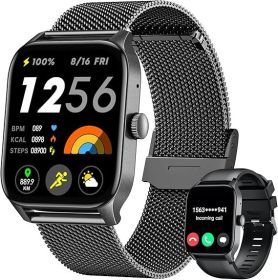 Smart Watches for Women Android iOS Phones: Black Smartwatch for Women 1.83" Touchscreen with Answer/Make Call Waterproof Heart Rate Blood Pressu Smart Watches for Women Android iOS Phones: Black Smartwatch for Women 1.83" Touchscreen with Answer/Make Call Waterproof Heart Rate Blood Pressu
